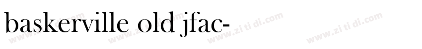 baskerville old jfac字体转换